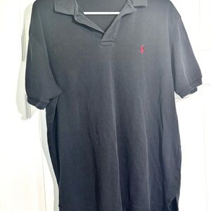 Ralph Lauren Black Polo Shirt for Men